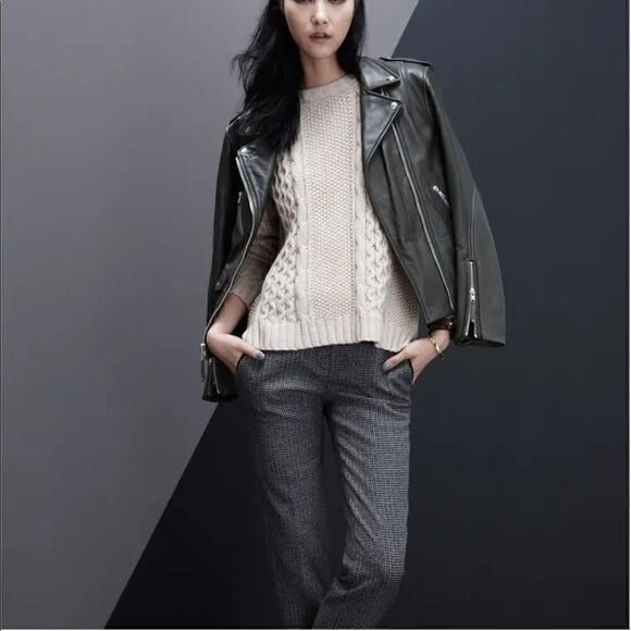 euc Theory Indra C wool check pants sz 6 - Picture 5 of 11